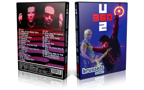 Artwork Cover of U2 2010-09-22 DVD Brussels Audience