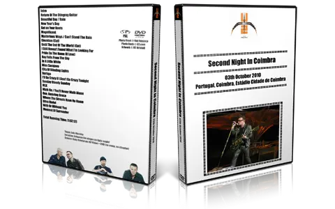 Artwork Cover of U2 2010-10-03 DVD Coimbra Audience