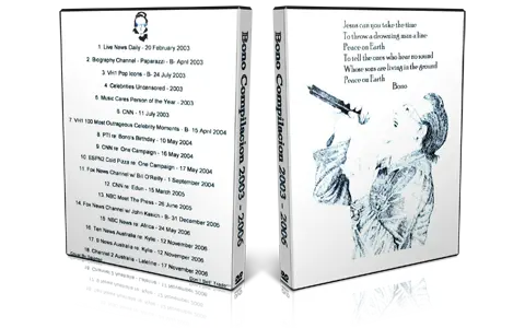 Artwork Cover of U2 Compilation DVD Bono 2003-2006 Proshot