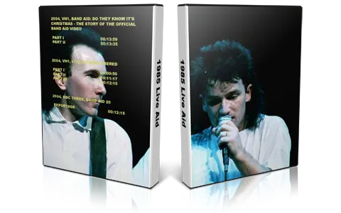 Artwork Cover of U2 Compilation DVD Live Aid 1985 Proshot