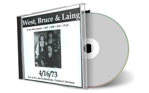 Artwork Cover of West Bruce Laing 1973-04-16 CD Frankfurt Audience