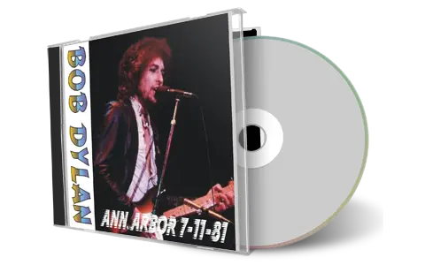 Artwork Cover of Bob Dylan 1981-11-07 CD Ann Arbor Audience