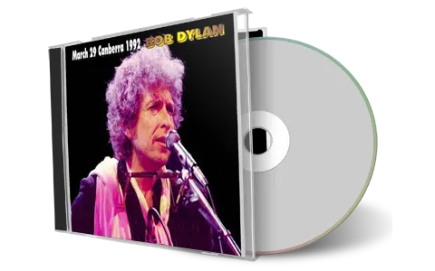 Artwork Cover of Bob Dylan 1992-03-29 CD Canberra Audience