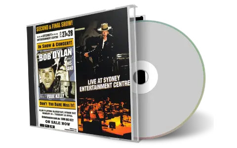 Artwork Cover of Bob Dylan 2011-04-28 CD Darling Harbour Audience