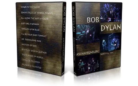 Artwork Cover of Bob Dylan 1995-03-15 DVD Aschaffenburg Audience