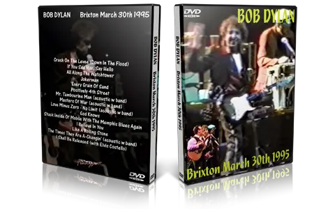 Artwork Cover of Bob Dylan 1995-03-30 DVD London Audience