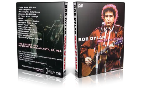 Artwork Cover of Bob Dylan 1996-08-03 DVD Atlanta Proshot