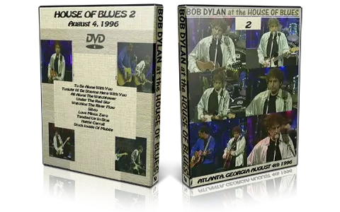 Artwork Cover of Bob Dylan 1996-08-04 DVD Atlanta Proshot