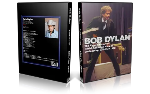 Artwork Cover of Bob Dylan 1998-05-13 DVD Vancouver Audience