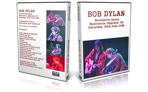 Artwork Cover of Bob Dylan 1998-06-20 DVD Newcastle Audience