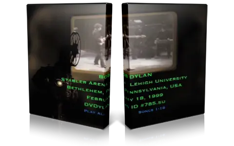 Artwork Cover of Bob Dylan 1999-02-18 DVD Bethlehem Audience