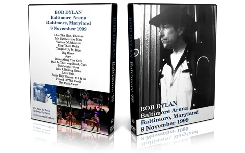 Artwork Cover of Bob Dylan 1999-11-08 DVD Baltimore Audience