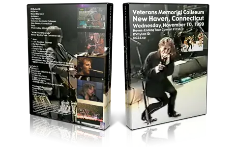 Artwork Cover of Bob Dylan 1999-11-10 DVD New Haven Audience