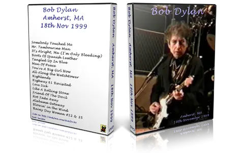 Artwork Cover of Bob Dylan 1999-11-18 DVD Amherst Audience