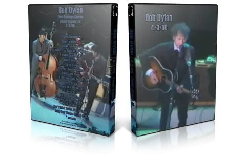 Artwork Cover of Bob Dylan 2000-04-03 DVD Cedar Rapids Audience