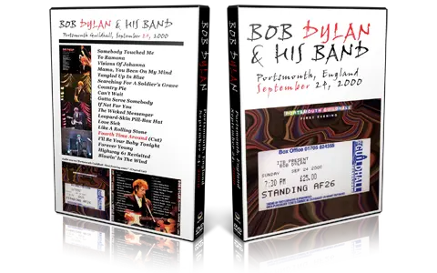 Artwork Cover of Bob Dylan 2000-09-24 DVD Portsmouth Audience