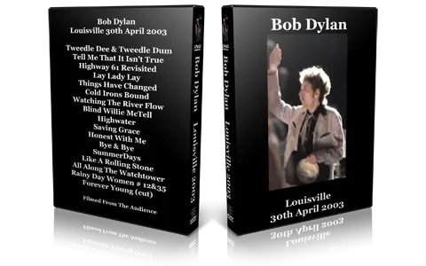 Artwork Cover of Bob Dylan 2003-04-30 DVD Louisville Audience