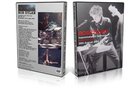 Artwork Cover of Bob Dylan 2003-08-20 DVD New York City Audience