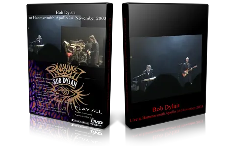 Artwork Cover of Bob Dylan 2003-11-24 DVD London Audience