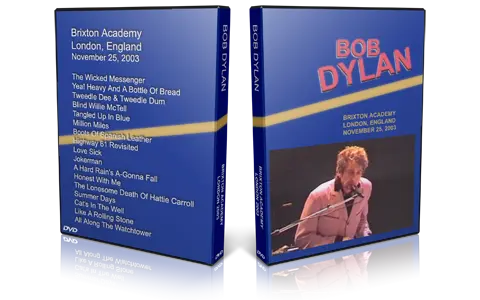 Artwork Cover of Bob Dylan 2003-11-25 DVD London Audience