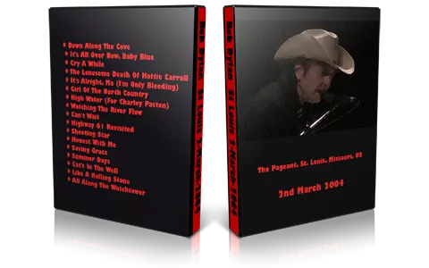 Artwork Cover of Bob Dylan 2004-03-02 DVD St Louis Audience
