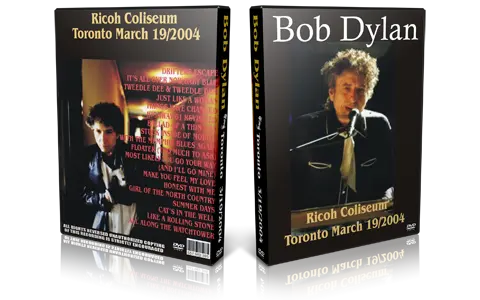 Artwork Cover of Bob Dylan 2004-03-19 DVD Toronto Audience