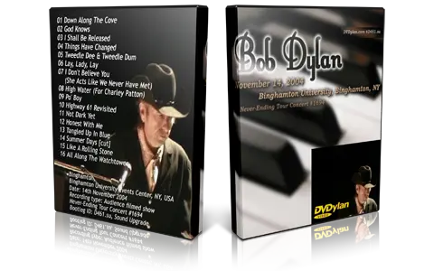 Artwork Cover of Bob Dylan 2004-11-14 DVD Binghamton Audience