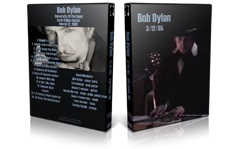 Artwork Cover of Bob Dylan 2005-03-12 DVD Portland Audience