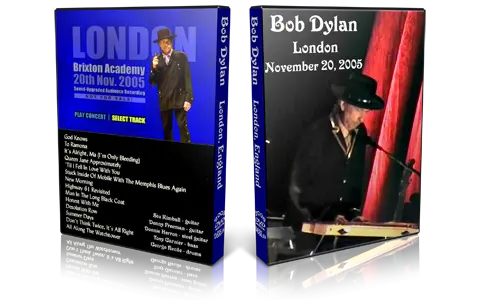 Artwork Cover of Bob Dylan 2005-11-20 DVD London Audience