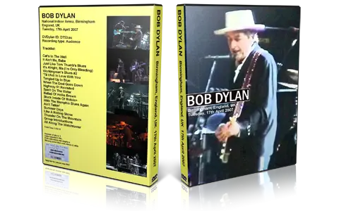 Artwork Cover of Bob Dylan 2007-04-17 DVD Birmingham Audience