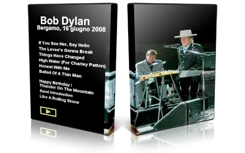 Artwork Cover of Bob Dylan 2008-08-16 DVD Bergamo Audience