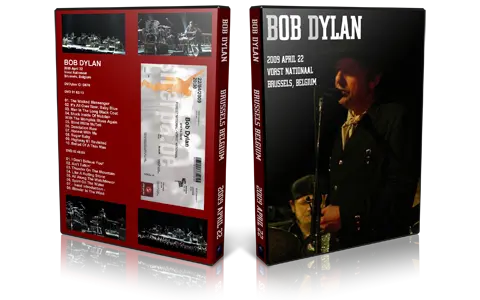 Artwork Cover of Bob Dylan 2009-04-22 DVD Bruxelles Audience