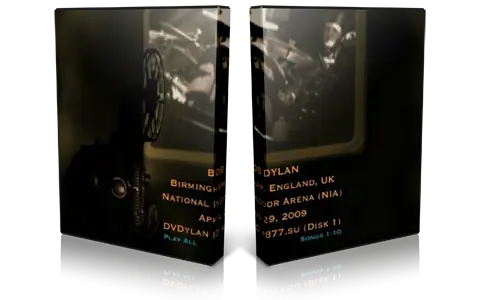 Artwork Cover of Bob Dylan 2009-04-29 DVD Birmingham Audience