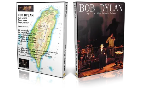 Artwork Cover of Bob Dylan 2011-04-03 DVD Taipei Audience