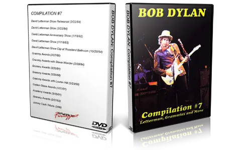 Artwork Cover of Bob Dylan Compilation DVD Live Vol 07 Letterman Grammy and more Proshot