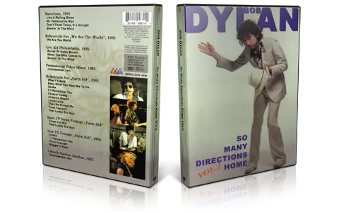 Artwork Cover of Bob Dylan Compilation DVD So many directions home Vol 2 Proshot