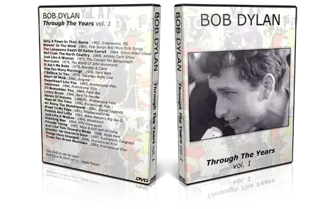 Artwork Cover of Bob Dylan Compilation DVD Through The Years Vol 1 Proshot
