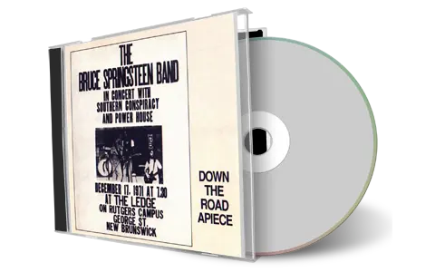 Artwork Cover of Bruce Springsteen 1971-12-17 CD New Brunswick Audience