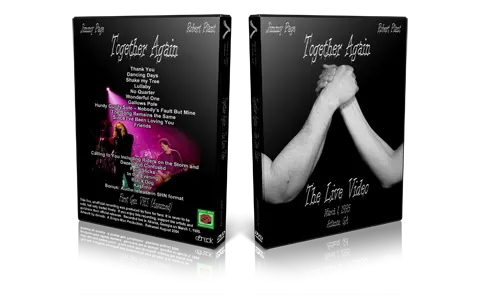 Artwork Cover of Jimmy Page and Robert Plant 1995-03-01 DVD Atlanta Audience