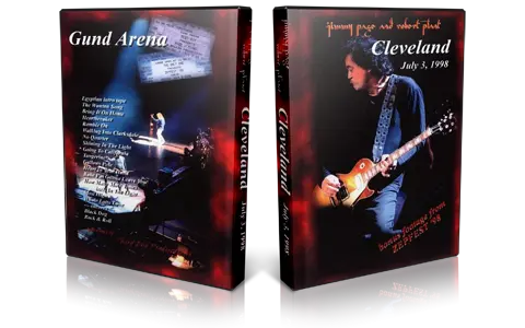 Artwork Cover of Jimmy Page and Robert Plant 1998-07-03 DVD Cleveland Audience