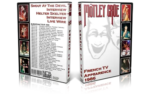 Artwork Cover of Motley Crue Compilation DVD 1986 French TV Proshot