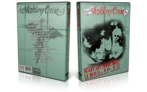 Artwork Cover of Motley Crue 1989-10-27 DVD Gothenburg Audience