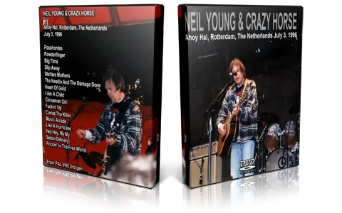 Artwork Cover of Neil Young 1996-07-03 DVD Rotterdam Audience