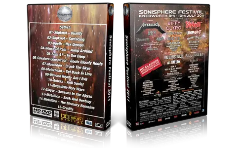 Artwork Cover of Various Artists Compilation DVD Sonisphere Festival 2011 Proshot