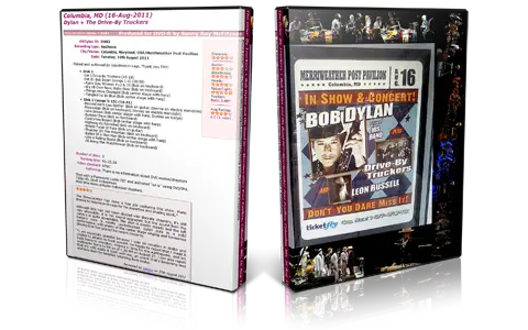 Artwork Cover of Bob Dylan 2011-08-16 DVD Columbia Audience