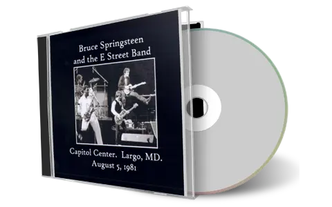 Artwork Cover of Bruce Springsteen 1981-08-05 CD Landover Audience