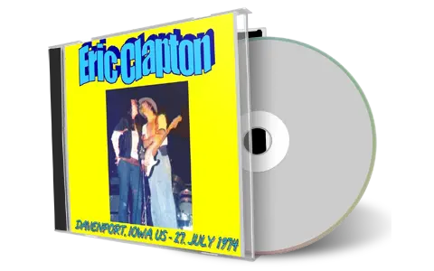 Artwork Cover of Eric Clapton 1974-07-27 CD Davenport Audience