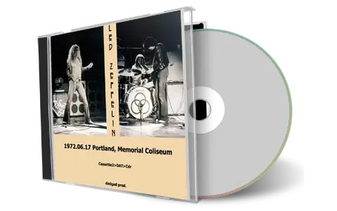 Artwork Cover of Led Zeppelin 1972-06-17 CD Portland Audience