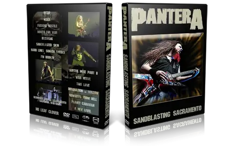 Artwork Cover of Pantera 1997-11-16 DVD Sacramento Audience