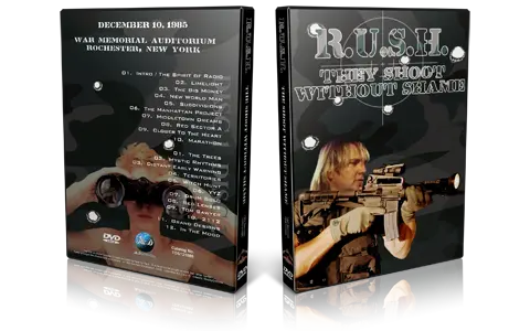 Artwork Cover of Rush 1985-12-10 DVD Rochester Audience
